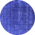 thumbnail image 1 of Ahgly Company Indoor Round Oriental Blue Industrial Area Rugs, 5' Round, 1 of 4