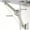 1pc, variant on Lid Support Hinge in Satin Nickel Folding Lid Stay Hinge with Soft Close, Perfect for Toy Box/Drawer Window/Wardrobe/Cabinet Doo