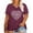 Purple Red, variant on XCHQRTI Cute Love Women Plus Tshirt Graphic Short Sleeve Shirt Valentine's Day Tees