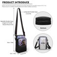 thumbnail image 6 of HELLHERO Dog Pattern Crossbody Bag Double-layer Polyester Adult 4.33"x1.97"x7.09" for Daily Commute or Casual Outings, 6 of 7