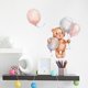 thumbnail image 4 of Pósteres decorativos para habitación infantil (niña) - Motivo animales de la selva + globo inflable - Gris/Rosa Excelente Rendimiento, 4 of 5