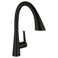 thumbnail image 2 of Grohe Zedra 322982433 Single-Handle Pull Down Kitchen Faucet Triple Spray 1.75 GPM in Matte Black, 2 of 4