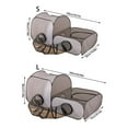 thumbnail image 5 of Cats Tunnel Foldable Sunproof Enclosure Ventilated Shelter for Outdoor Activity, 5 of 13