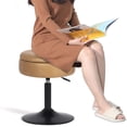 thumbnail image 6 of Homebeez Storage Ottoman Vanity Stool,360°Swivel Height Adjustable Foot Stool,Modern Accent Stools for Bathroom Living Room, 6 of 8