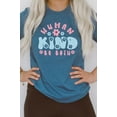 thumbnail image 3 of Human Kind Be Both Spring Floral Graphic Tee T-Shirt, 3 of 8
