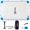 White, Blue, variant on Outsunny 8' x 6' Water Inflatable Floating Dock with Air Pump, Blue&Green