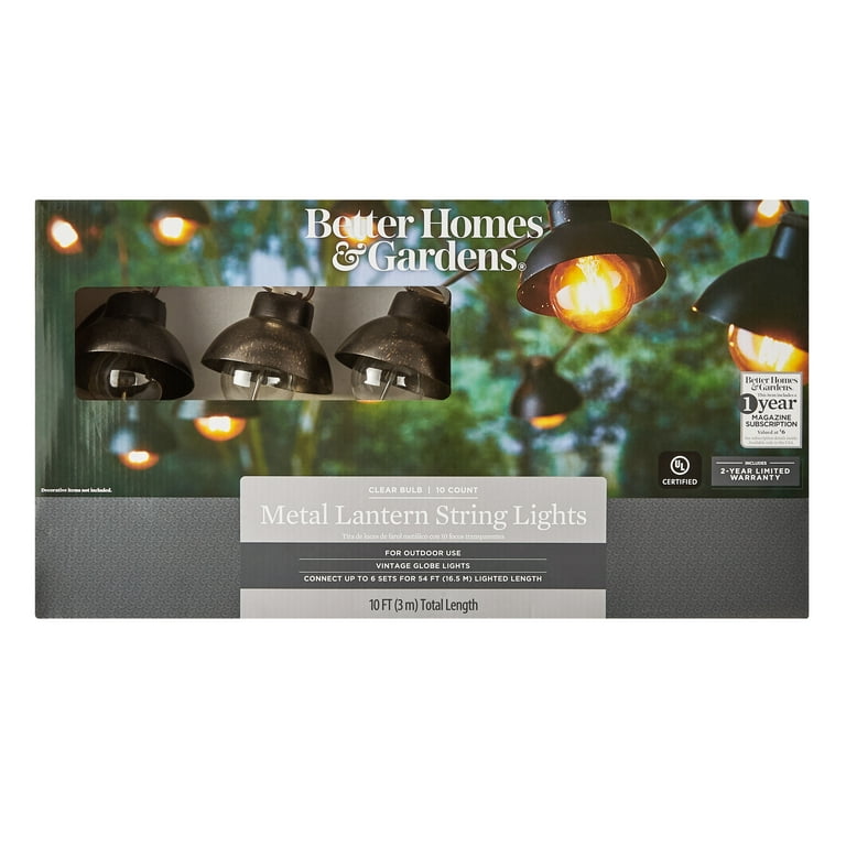 Better Homes & Gardens Metal Lantern String Lights Better Homes & Gardens Metal Lantern String Lights