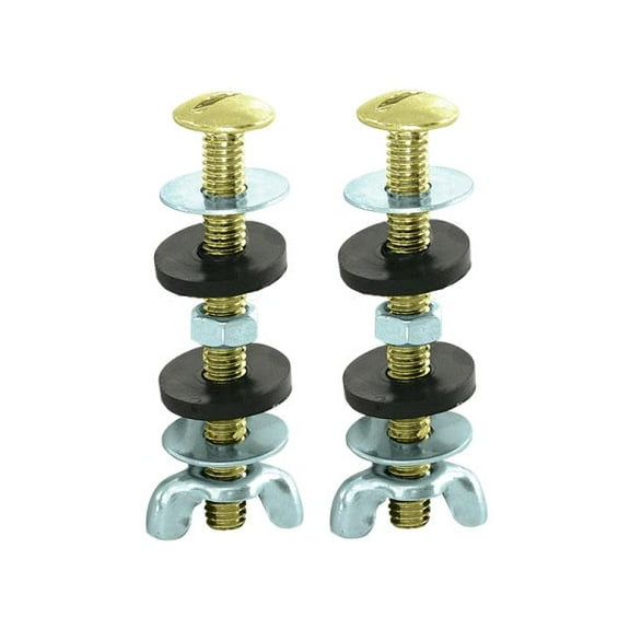 Eastman 5/16 in. Round-Head Bolts in Solid Brass - 40047