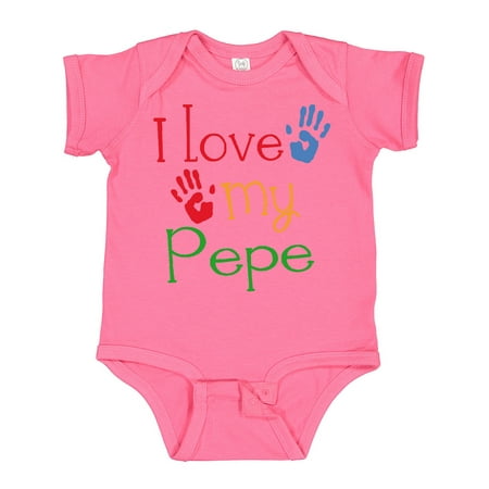 

Inktastic Pepe Grandkids Handprints Gift Baby Boy or Baby Girl Bodysuit
