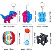 BRIGHT MOON Big Pop Bubbles Fidget Toy Set, Push Bubble Silicone Game Toy,Big Size Square Pop Toys for Kids and Adults-( 9.84 inch )