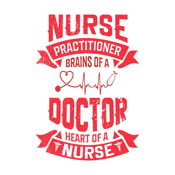 Girls Nurse Practitioner Cute Quotes & Sayings Wall Decal Decoration Nurse Motivational Quote Vinyl Wall Decal Art Lasts Years and Easily Removable - Size: 7 In(W) x 10 In(H)