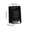 New Release, 1800W Wall Outlet Space Heater with Remote, LED Display