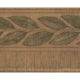 thumbnail image 1 of Feuilles Vertes Papier Peint Vintage Fauve Bord Design Rétro, Rouleau 15' x 4'', 1 of 3