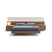 J&M Furniture 17866-Q Porto Queen Size Bed - Walnut