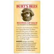 Burts Bees 100% Natural Origin Moisturizing Lip Balm, Original Beeswax, 2 Tubes