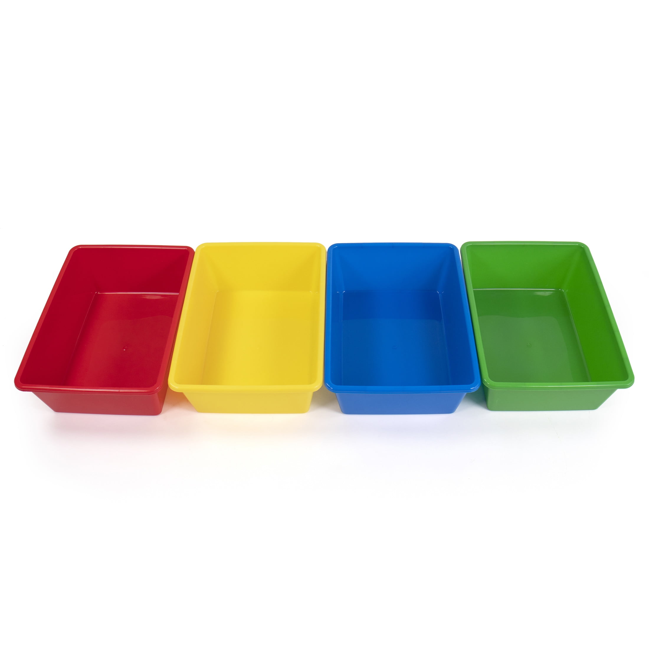 Humble Crew Large Plastic Storage Bins Set of 4 Primary Colors Walmart