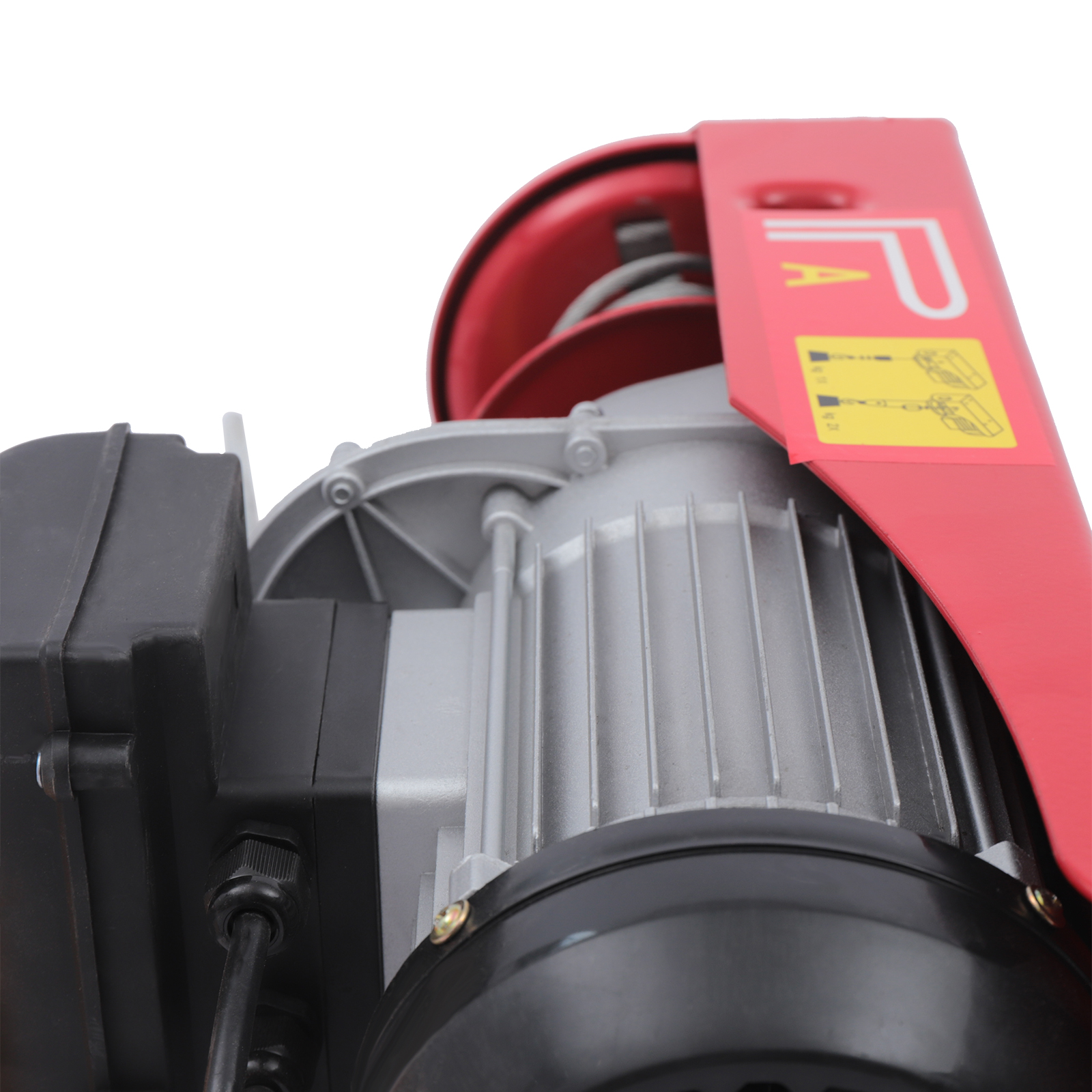 110V Electric Hoist Winch Engine Crane 1050W Alloy Steel & Plastic PA500 1100lbs for Factories, Warehouses, Construction Sites, Carmakers, Railway Constructions