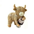 thumbnail image 2 of ToyKingdee Mini Highland Cow Figurines Planter Hugger, Resin Statue for Pots Rustic Indoor Outdoor Garden & Home Decor, Unique Gift for Plant Lovers, 2 of 9