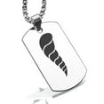thumbnail image 1 of Stainless Steel Cornicello Italian Horn Good Luck Charm Dog Tag Pendant Necklace, 1 of 3