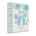thumbnail image 2 of "Blue And Silver Snowman III" By Shanni Welsh, Giclee on Gallery Wrap Canvas, 2 of 3
