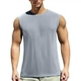 thumbnail image 1 of Camiseta interior de manga corta de seda helada para hombre - Malla cuadriculada, transpirable, poliéster - Ajuste musculoso, M-XXXXXXL, largo 65-79 cm, 1 of 4