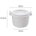 thumbnail image 6 of Elodia Rice Steaming Pot Good Insulation Large Capacity Ergonomic Handle Buckle Design Multifunctional Microwave Rice Cooker Steamer Veggie Portable Cookware Pot, 6 of 8