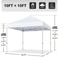 thumbnail image 2 of Euromax 10x10ft Pop up Canopy Commercial Tent with 4 Zippered Sidewalls，Violet, 2 of 6