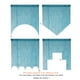 thumbnail image 5 of Cortina con cuentas YaoYue para puertas, borlas, cuentas, azul turquesa, 5 of 7