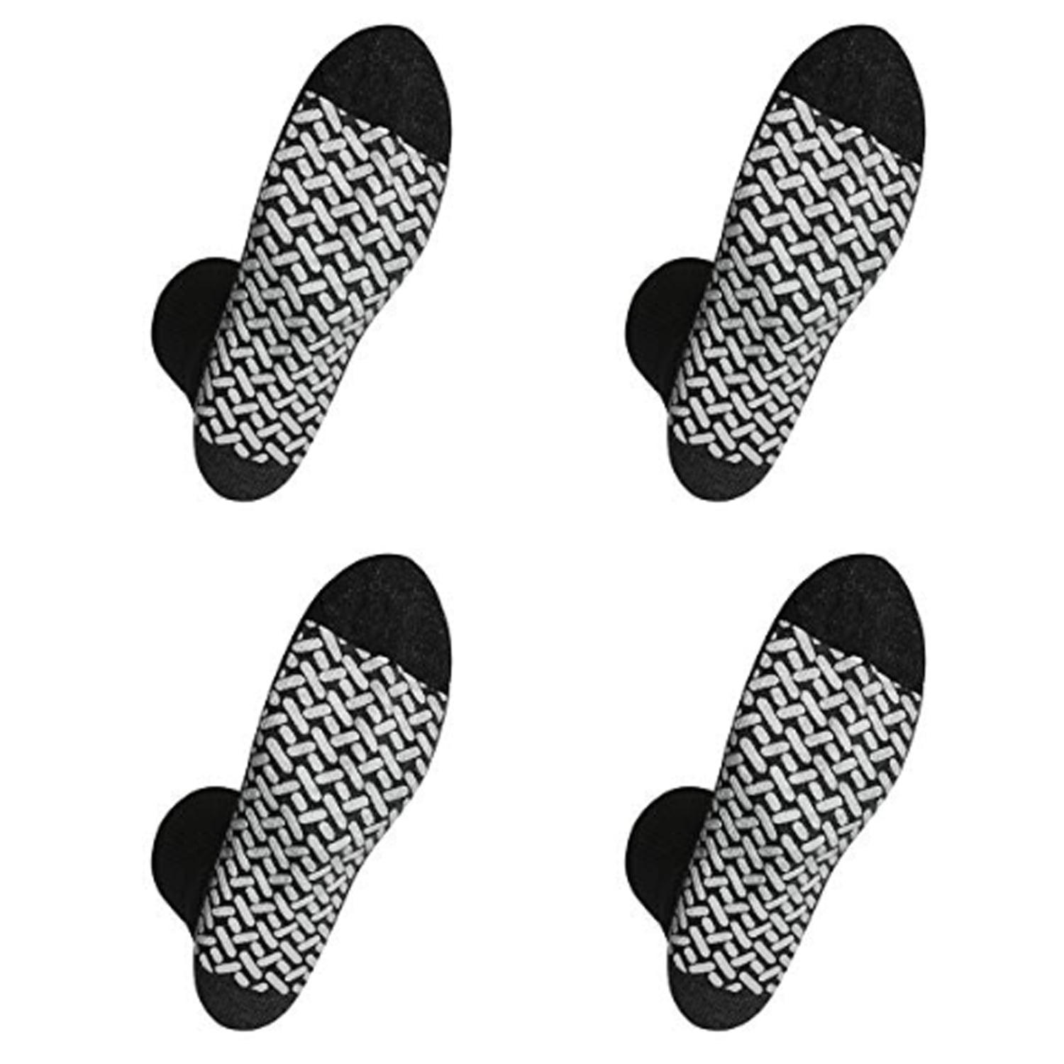 4 Pairs of Nobles Men's Black Comfortable Slipper Socks Size 13-15 ...