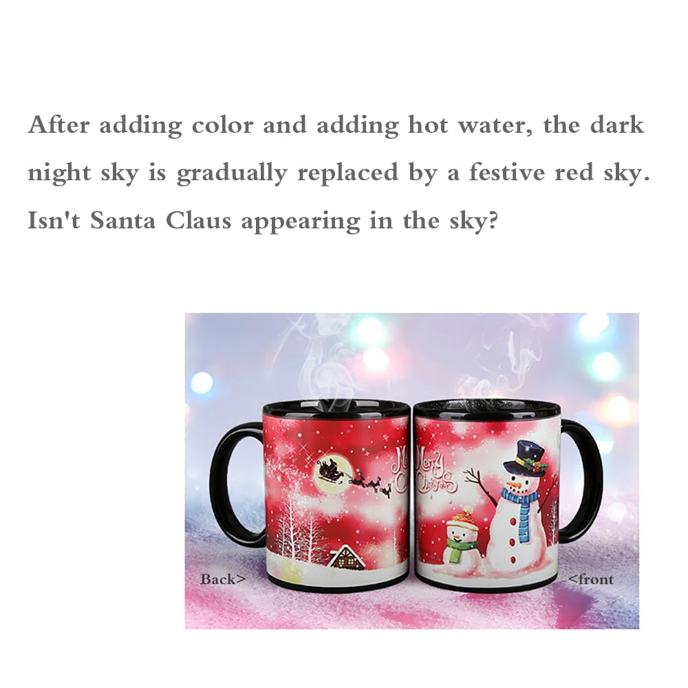 BeneU Color Changing Coffee Mug Heat-Sensitive Reactive Ceramic Cup Magic  Funny Anime Mugs Christmas Gifts