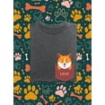 thumbnail image 3 of Corgi Sitting Inside Pocket T-Shirt Men -Image by Shutterstock, Male 4X-Large, 3 of 4