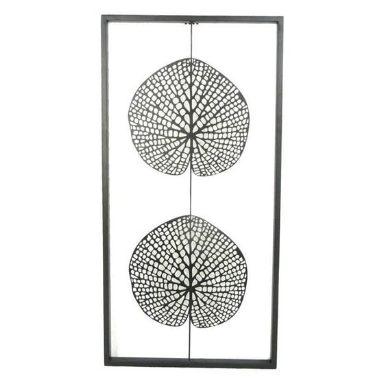Sagebrook Home Metal Lotus Leaf Panel Wall Decor