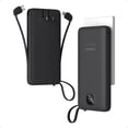 thumbnail image 1 of Cargador portátil TESSAN de 10000 mAh con cables integrados, 1 of 7