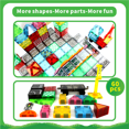 thumbnail image 7 of MANGOBOB Magnetic Tiles Road Set, Creative Magnet Building Blocks, STEM Educational Toys, 7 of 7