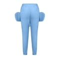 thumbnail image 4 of BONIXOOM Christmas Pajamas For Couples Girls Christmas Pajamas Loungewear None Long Sleeve Solid Sleep Pants Blue M, 4 of 8