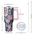 thumbnail image 2 of OBREWU Pioneer Flower Tumbler with Handle and Lid,Pioneer Flower 40oz Double Wall Vacuum Insulated Tumbler,Cups Gift for Women and Men, 2 of 7