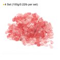 thumbnail image 3 of 400g/0.88lb 7-9mm Caídas Virutas Piedra, Natural Triturado Cristal Cuarzo Irregular Pulido Piedras Grava Decoración para Acuario Plantas Jarrón Relleno, Rosa Rojo, 3 of 6