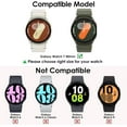thumbnail image 2 of 5 Pack Galaxy Watch 7 44mm Screen Protector Case, Anti-Fog Tempered Glass Screen Protective Film plus Hard PC Protective Bumper compatible with Samsung Galaxy Watch 7 44mm, 2 of 5