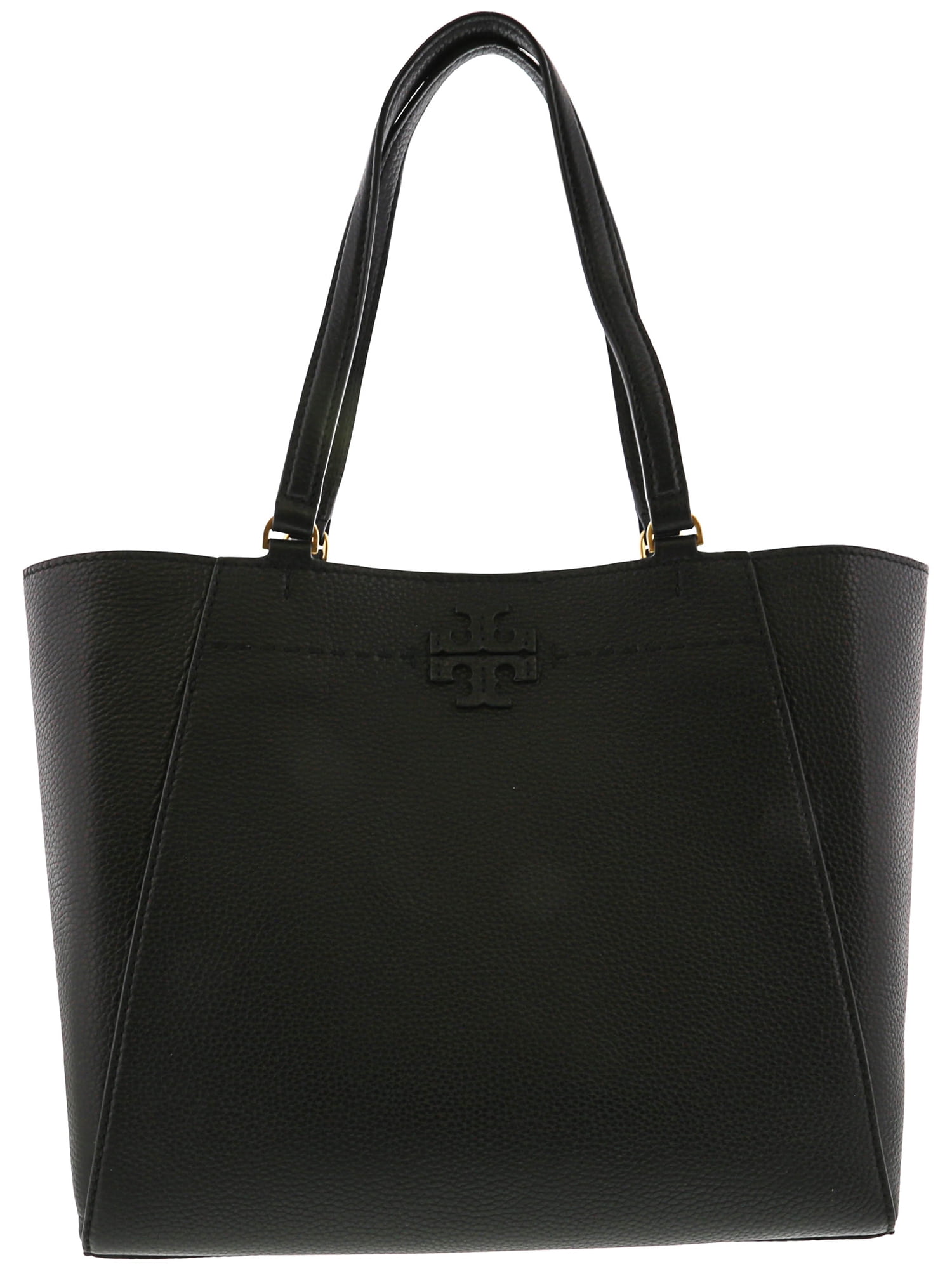 Tory Burch Women's Mcgraw Carryall Leather Evening Bag Tote - Black ...