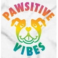 thumbnail image 2 of Pawsitive Vibes Happy Rainbow Dog Womens Slim Fit Graphic Tee Brisco Brands S, 2 of 5