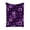 A002- Purple, variant on Halloween Throw Blanket with Purple Flannel Plaid Design, Soft Fleece Blanket Throw for Couch Bed, Cozy Kids Throw Blanket 1 Pack