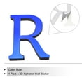 thumbnail image 3 of Unique Bargains 3D Acrylic Alphabet Mirror Wall Stickers Letter R Self-Adhesive Home Decor Letter Sign Art Sticker Decal Blue, 3 of 7