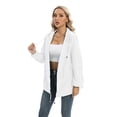 thumbnail image 4 of Liquidation! Veste Fine de Printemps pour Femmes Mode Veste Imperméable Manteau Isolé Coupe-Vent Extérieur Noir 2TG, 4 of 10