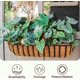 thumbnail image 5 of Nvzi piezas de revestimiento de coco para macetas, 24 pulgadas en forma de media luna, fibra de coco de repuesto para jardineras de ventana y pared., 5 of 5