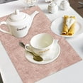 thumbnail image 5 of Heat-Resistant Placemats Stain Resistant Anti-Skid Placemats for Kitchen Table - pink, 5 of 6