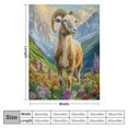 thumbnail image 4 of Orinice Adorable Goat and Wildflowers  Blanket - Soft, Cozy, Lightweight, Fuzzy, and Warm Throw - Perfect for Couch, Bed, Travel, and Outdoor Use - for Men Women Adults Kids  40x50in, 4 of 6