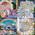 thumbnail image 4 of YANSION 65 Pack Unicorn Party Decorations for Girls, Happy Birthday Decors Pastel Balloon Garland Kit with Pink Triangle Banner Star Rainbow Unicorn Foil Balloons, 4 of 6