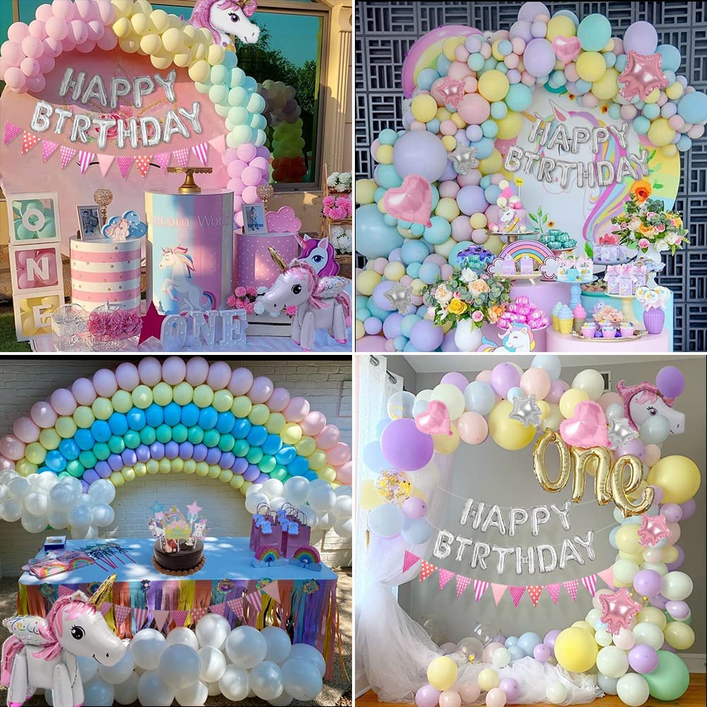 Yansion 65-Piece Unicorn Party Decorations Kit photo 4