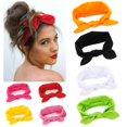 thumbnail image 2 of Accessories Hair Band With Bows Turban Headwraps Women Ear Rabbit Headband V1F1, 2 of 6