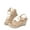 Beige, variant on Dressy Open Toe Sandals Platform Wedge Sandals with Cushioned Insole and Ankle Strap Buckle,Strappy Wedge Sandals for Women Comfortable Summer